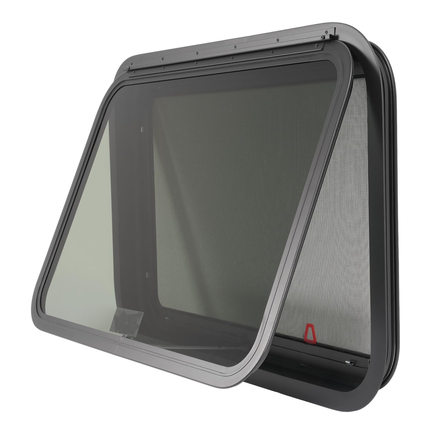 HECASA RV Emergency Exit Window with Trim Ring & Screen, 30in x 20in, Aluminium Tempered Glass, Model MO-5419, 1PC