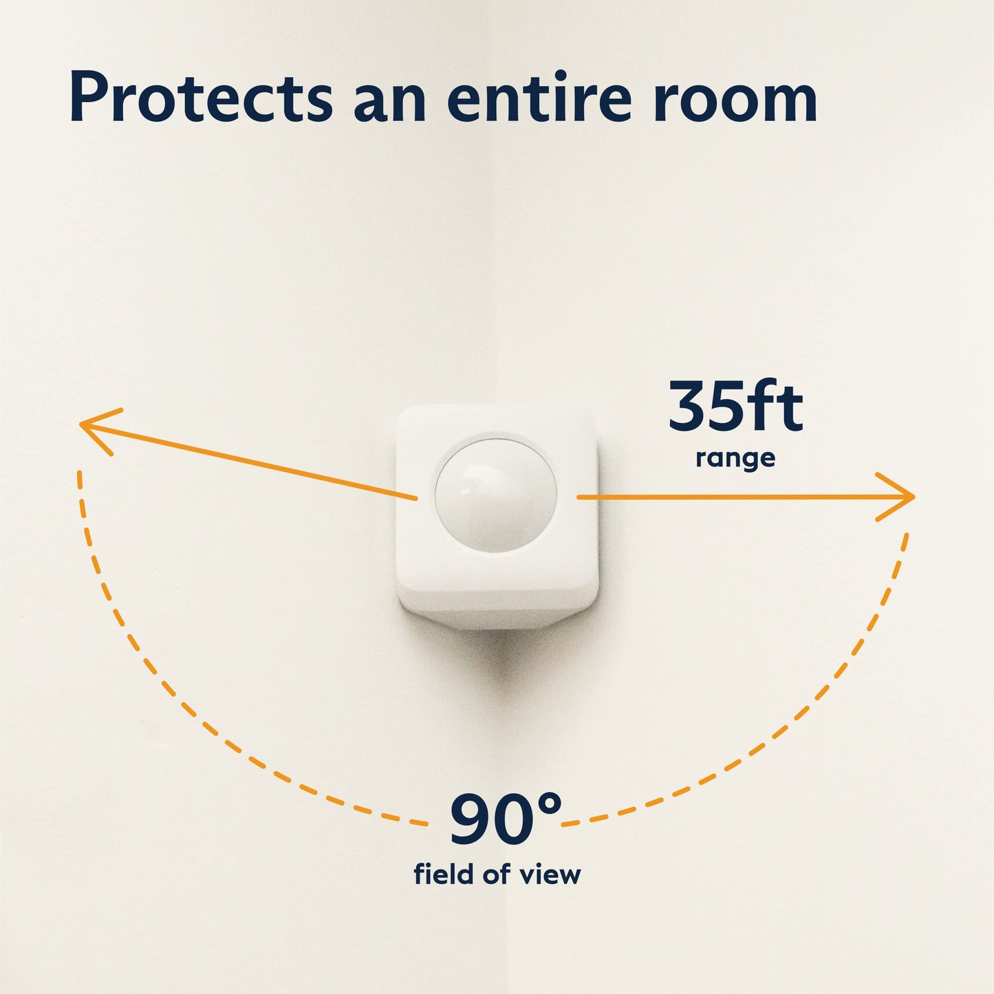 SimpliSafe Smoke & Carbon Monoxide Detector & Motion Sensor - Compatible with Gen 2 Home Security System,White