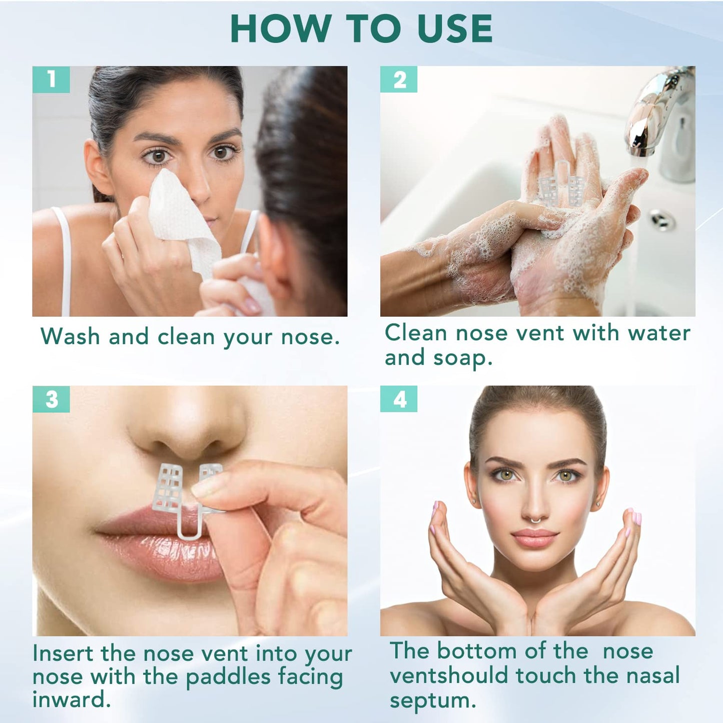 Anti Snoring Nose Vent Nasal Cones Nasal Dilator to Stop Snoring Effective Snore Stopper Anti Snoring Devices Easy to Use Snoring Solution