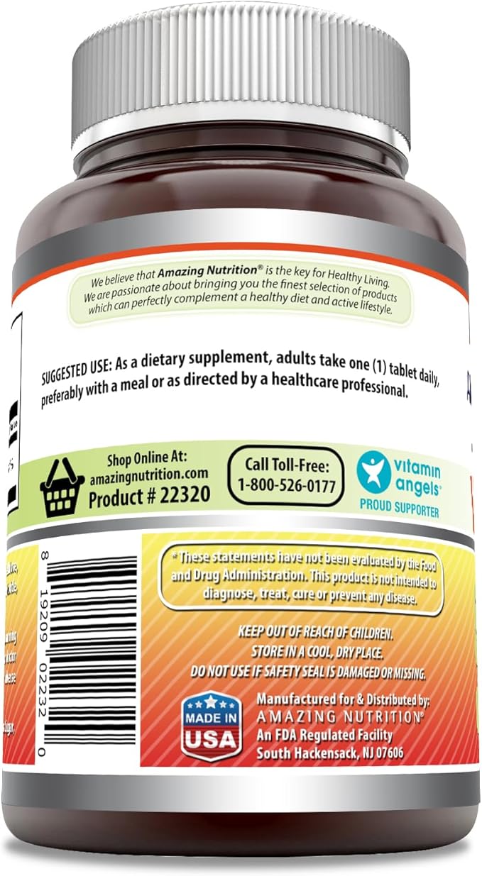 Amazing Formulas Vitamin C Supplement | 1000 Mg Per Serving | Tablets | Non-GMO | Gluten-Free | Made in USA (1 Pack, 120 Count)
