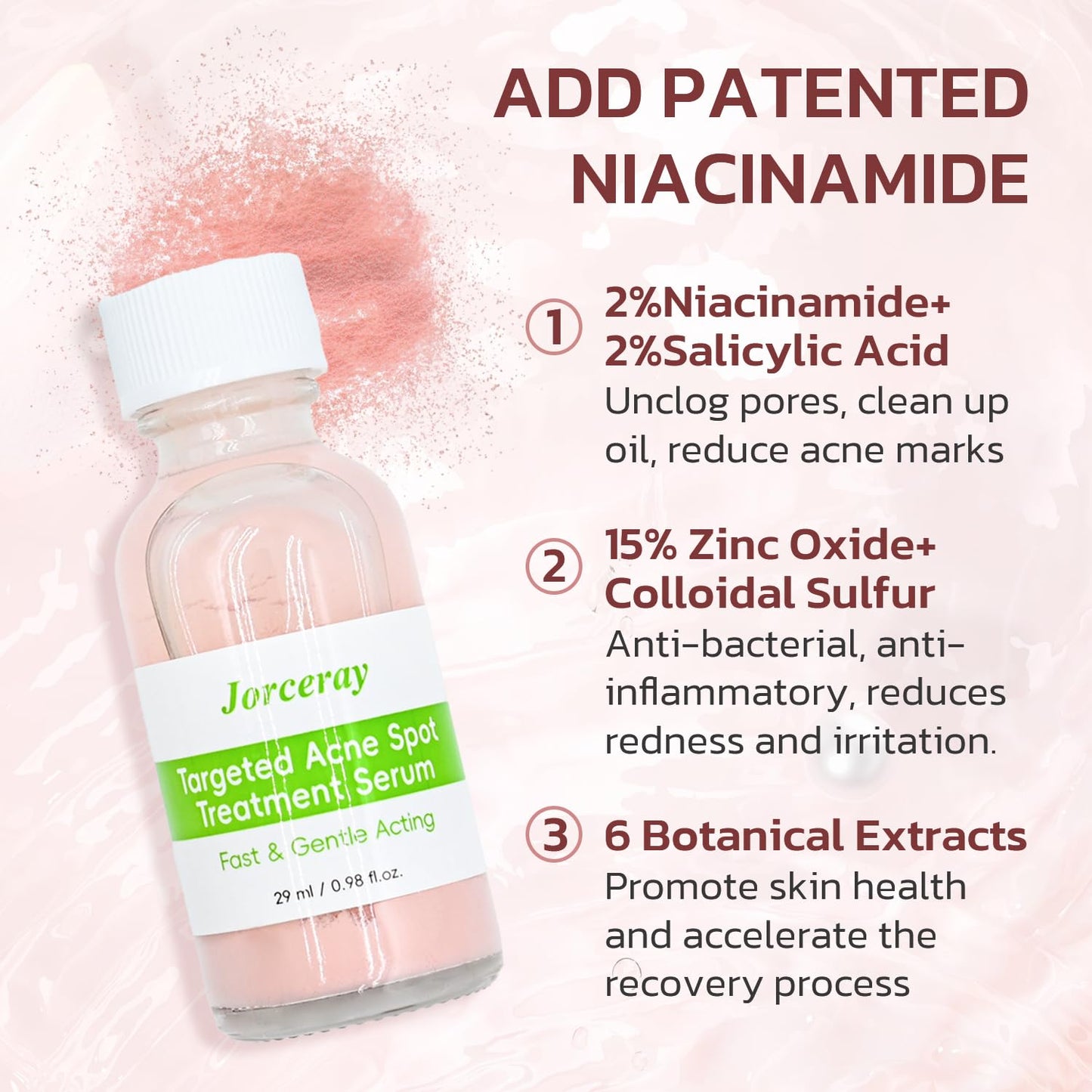 Effective Acne Treatment for Face - Acne Drying lotion - Removes Acne and Redness - Eliminating Zits - Pimple Drying Lotion 1 Fl