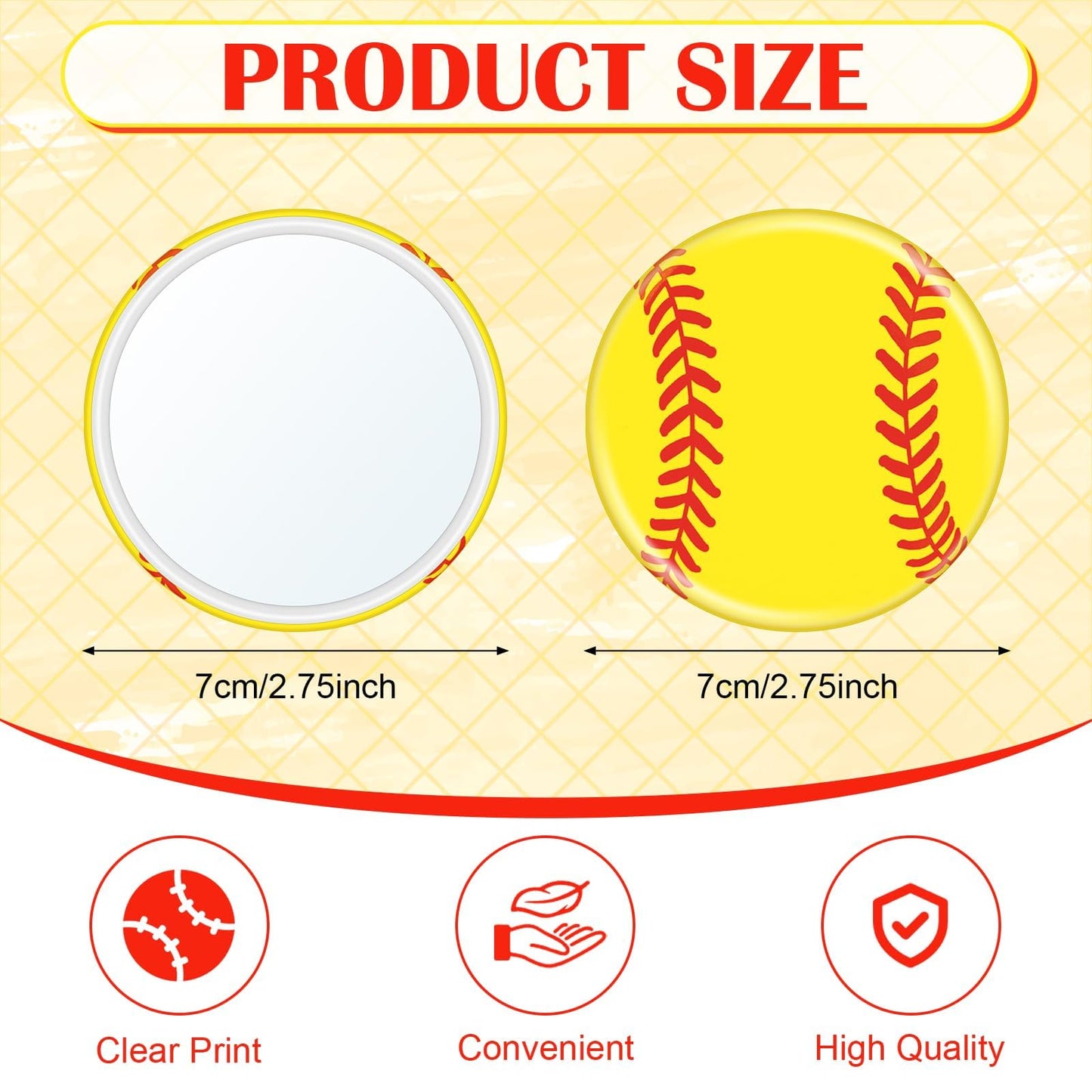 40 Pcs Softball Party Favors Softball Gifts for Team Girls Bulk Include 20 Softball Cosmetic Bag 20 Softball Compact Mirror Soft