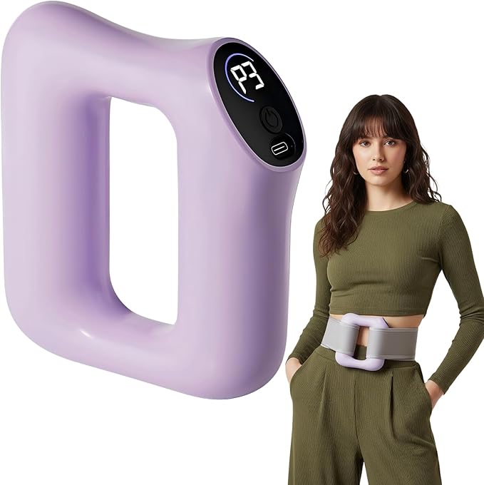 Lqyom Deep Tissue Percussion Massage Gun, Ergonomic Fascia Blaster with 3 Modes & 5 Levels, Fascia Ring Massager with Belt...