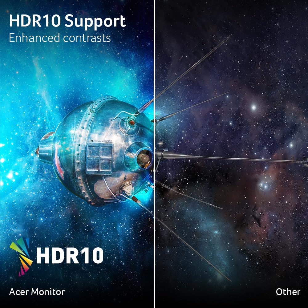 acer Nitro 27 Inch UHD 3840 x 2160 IPS PC Gaming Monitor | Adaptive-Sync Support (FreeSync Compatible) | 4ms (G to G) | HDR10 Support | 99% sRGB | One Display Port 1.2 & Two HDMI 2.0 | KG272K Lbmiipx
