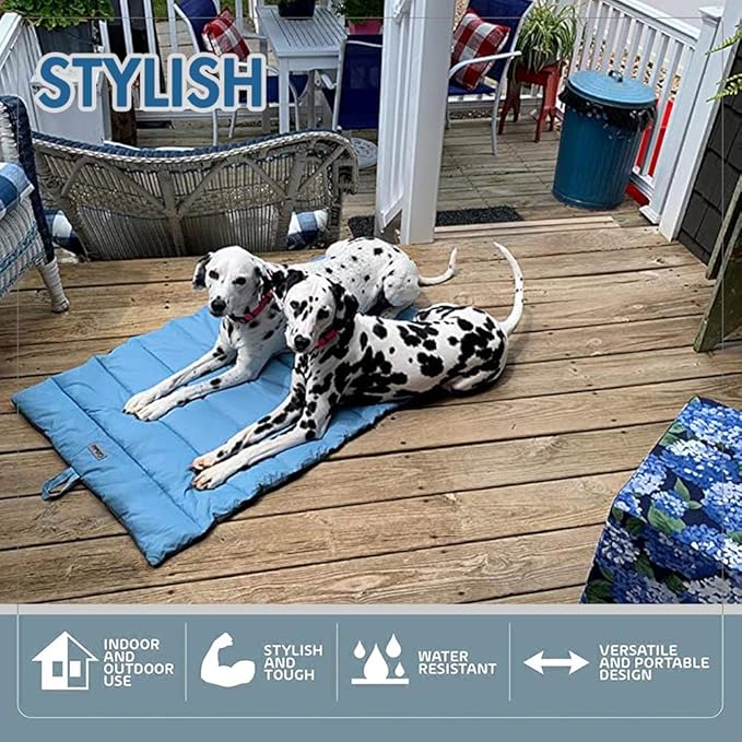 Outdoor Dog Bed, Waterproof, Washable, Large Size, Durable, Water Resistant, Portable and Camping Travel Pet Mat