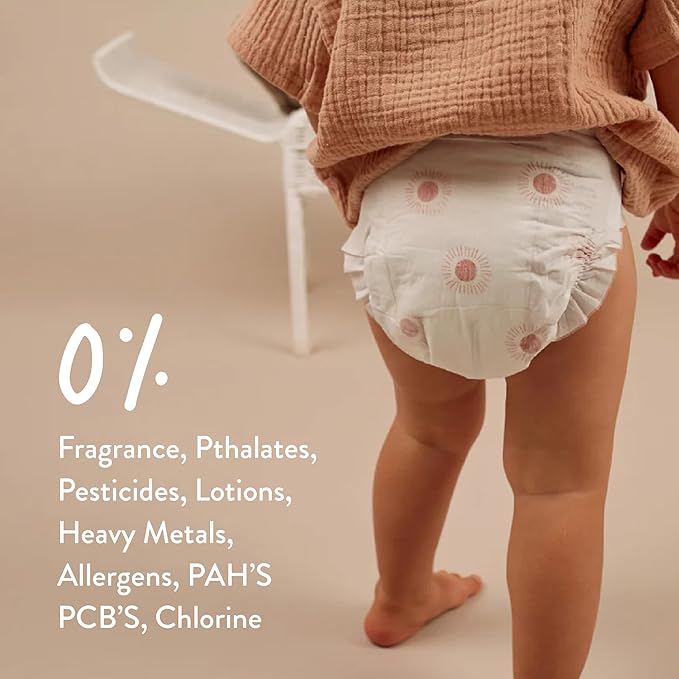 Joonya Baby Diapers, Size 2 S (7-13 lb) - 6 Bags of 30 (180) - New Range - NonToxic, Eco-Friendly, Ultra Slim, Overnight Use - Made in Denmark