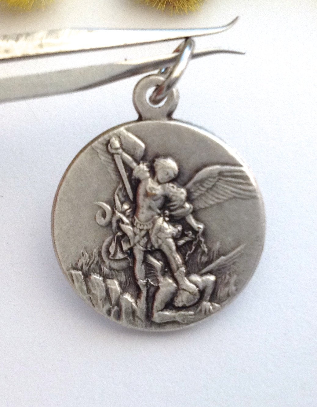 SAINT MICHAEL THE ARCHANGEL MEDAL  THE ORIGINAL ONE  - THE PATRON SAINTS MEDALS - 100% MADE IN ITALY