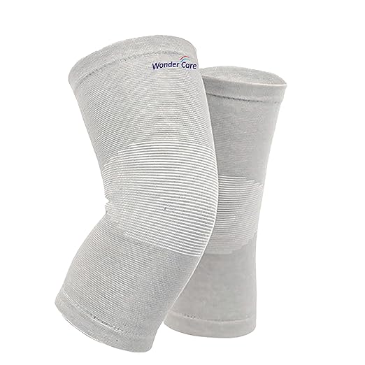 Wonder Care 2-Pack Bamboo Knee Compression Sleeve for Men and Women, Compression Knee Sleeve for Running, Volleyball, Gym ...