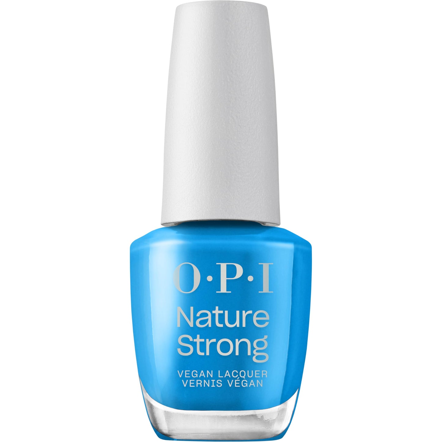 OPI Nature Strong Fresh as a Blue Daisy | Opaque Dark Cool Blue Crme Natural Origin Nail Polish LE | Plant Based, Vegan, Cruelty