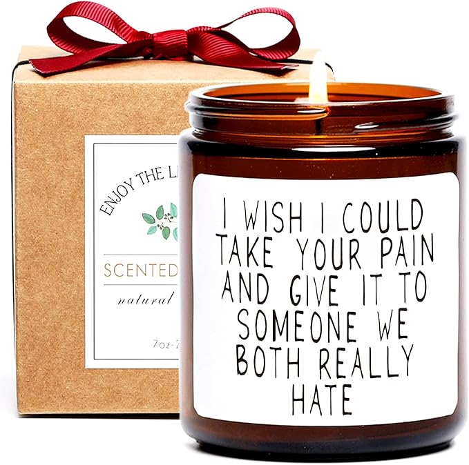 Get Well Gifts for Women, Take Your Pain Candle,Get Well Soon Gift for Women After Surgery,Funny Present for Her,Inspirati...