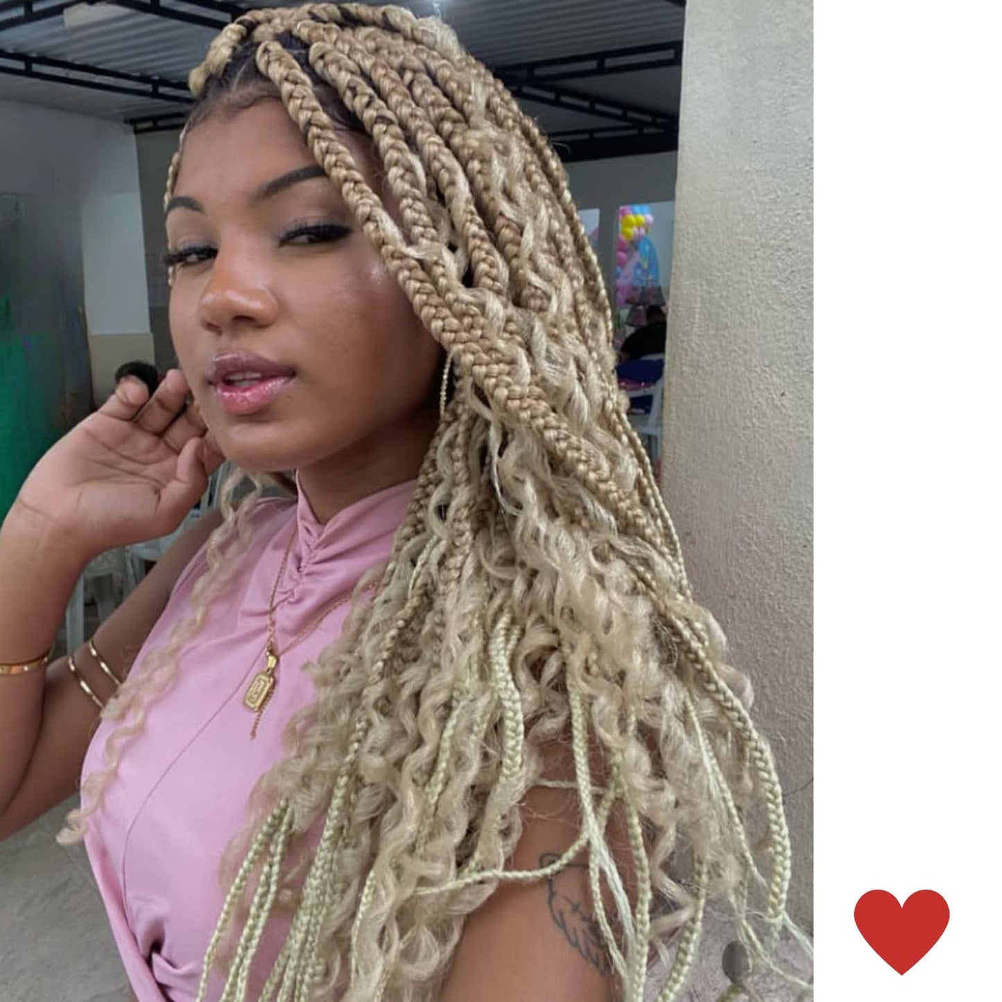 Blonde Braiding Hair Pre stretched for Boho Braids Pre stretched Boho Braiding Hair