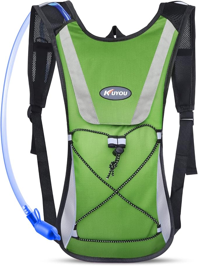 KUYOU Running Hydration Vest - Lightweight Insulated Hydration Backpack with 2L Water Bladder, Adjustable Chest Straps and...