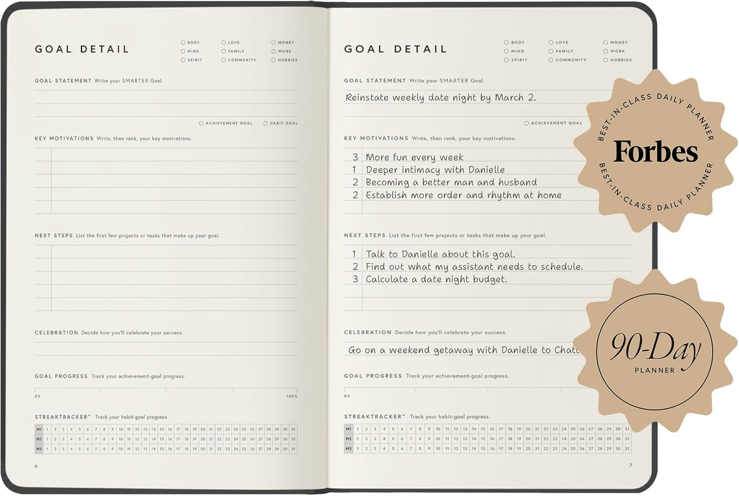 Full Focus Evergreen Linen Planner by Michael Hyatt - The #1 Daily Planner to Set Annual Goals, Increase Focus, Eliminate Overwhelm, and Achieve Your Biggest Goals - Hardcover