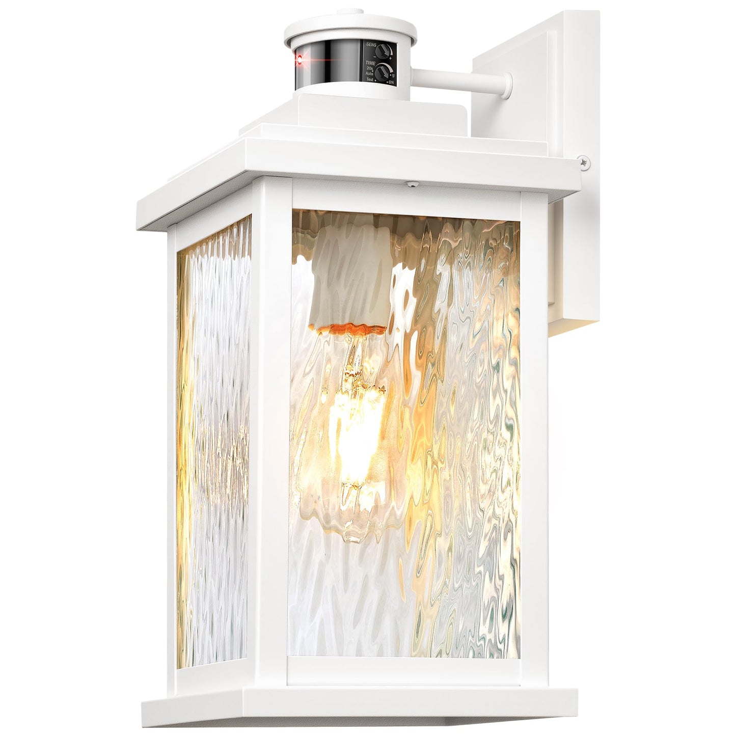 VIANIS Motion Sensor Porch Light, Adjustable Sensitivity, Waterproof, Large Size, White, Model V8101M1.WH