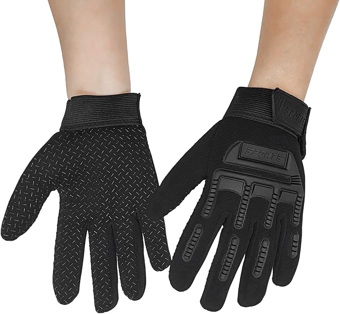 Long Keeper Kids Cycling Tactical Gloves – Boys Sport Climbing Fishing Gloves Anti Slip Full Finger Gloves