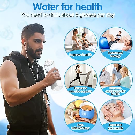 Hydrogen Water Bottle Generator with Gas Inhaler Molecular H2 Maker Machine SPE/PEM Technology Generates Real 3000ppb Pure Hydrogen Concentration Dupont Membrane Purification Vent (White)
