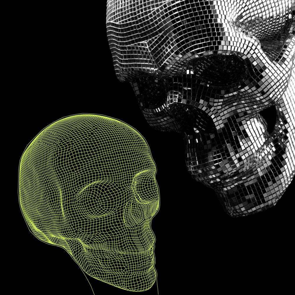 Fullosun Skull 3D Lamp Optical Illusion Night Light  Death Model Holiday Gift For Holloween Ghost Festival  Men Room Night Light With Remote Control 16 Colors Changing