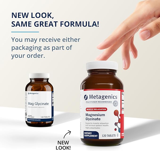 Metagenics Bundle - Ultra Potent-C Chewable & Magnesium Glycinate - 90 Tablets of Ultra Potent-C Chewable for Immune & Antioxidant Support - 120 Tablets of Mag Glycinate for Nervous System Support