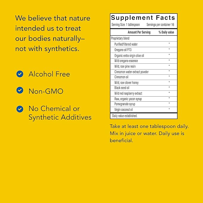 NORTH AMERICAN HERB & SPICE O2rega - 8 oz - Natural Source of Oxygen - Supports Energy Levels - P73 Oregano, Spruce & Pine - Mycellized for Maximum Absorption - Non-GMO - 16 Servings