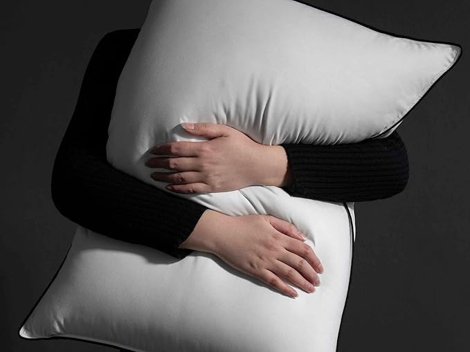 MAXICOZY Hungarian Goose Down Pillow Queen Size, 3-Chamber Bed Pillows Queen Size Pillow, White Hotel Pillows for Sleeping, 460TC Soft Cotton Blend Shell- Queen (20" x 28"), 1 Pack