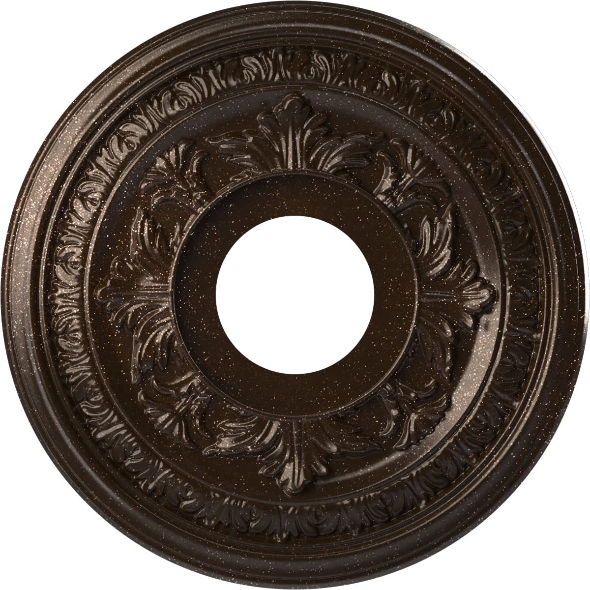 Ekena Millwork Cmp13Baamb Baltimore Thermoformed Pvc Ceiling Medallion (Fits Canopies Up To 5 1/4), 13Od X 3 1/2Id X 3/4P, Textu
