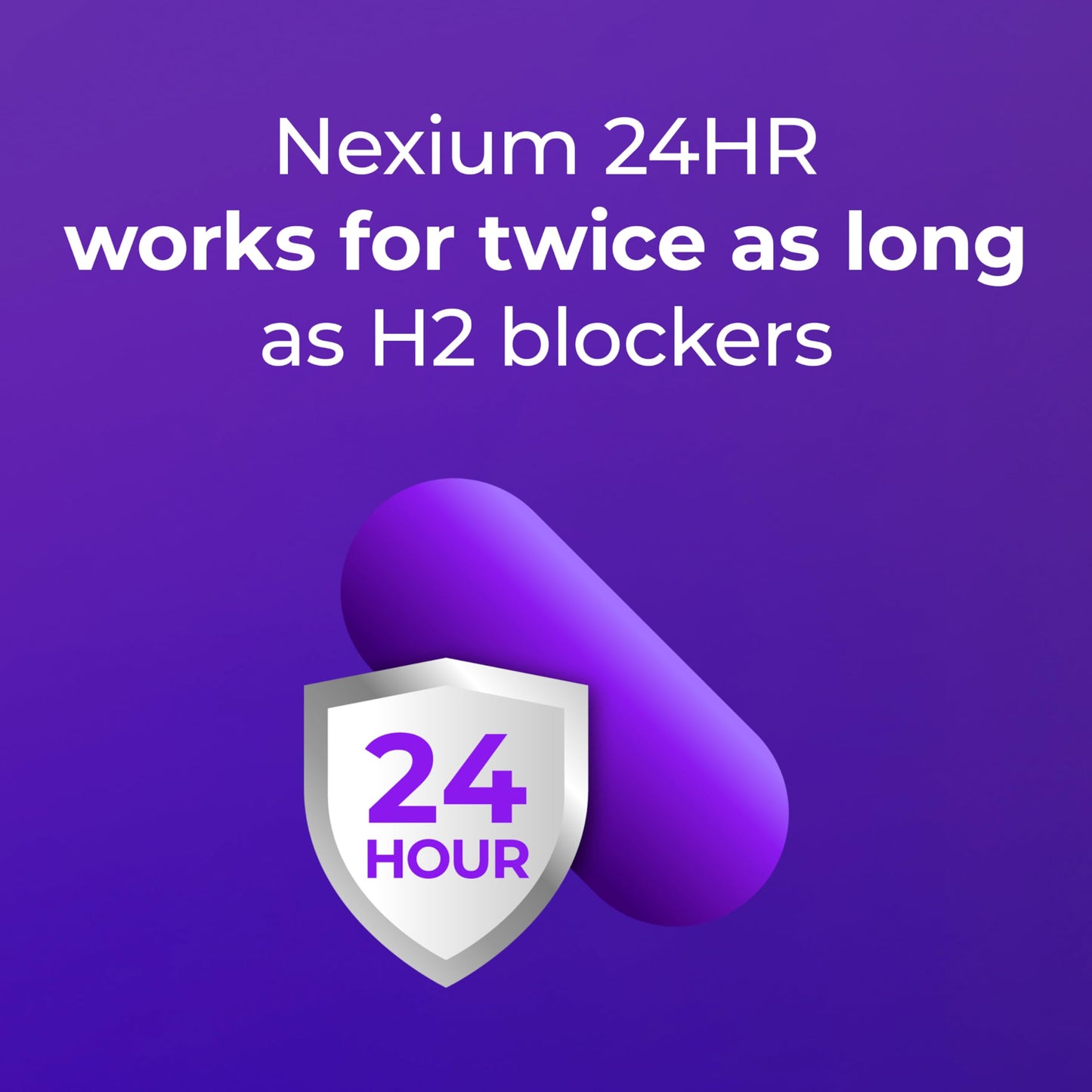 Nexium 24HR ClearMinis Acid Reducer Heartburn Relief Delayed Release Capsules for All-Day and All-Night Protection from Frequent Heartburn, Heartburn Medicine with Esomeprazole Magnesium - 42 Count