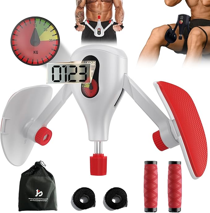 Bula Bola Thigh Trainer Pro 0-77 lbs Adjustable Resistance, Inner Thigh & Pelvic Floor Kegel Exerciser with Arm Workout Ha...