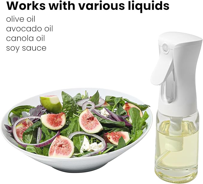 Mistifi Fine Mist Olive Oil Spray for Cooking, Air Fryer, BBQ, Salad, Healthy Nonstick Frying, Home & Commercial Kitchen Use (150ml Glass bottle) FS886