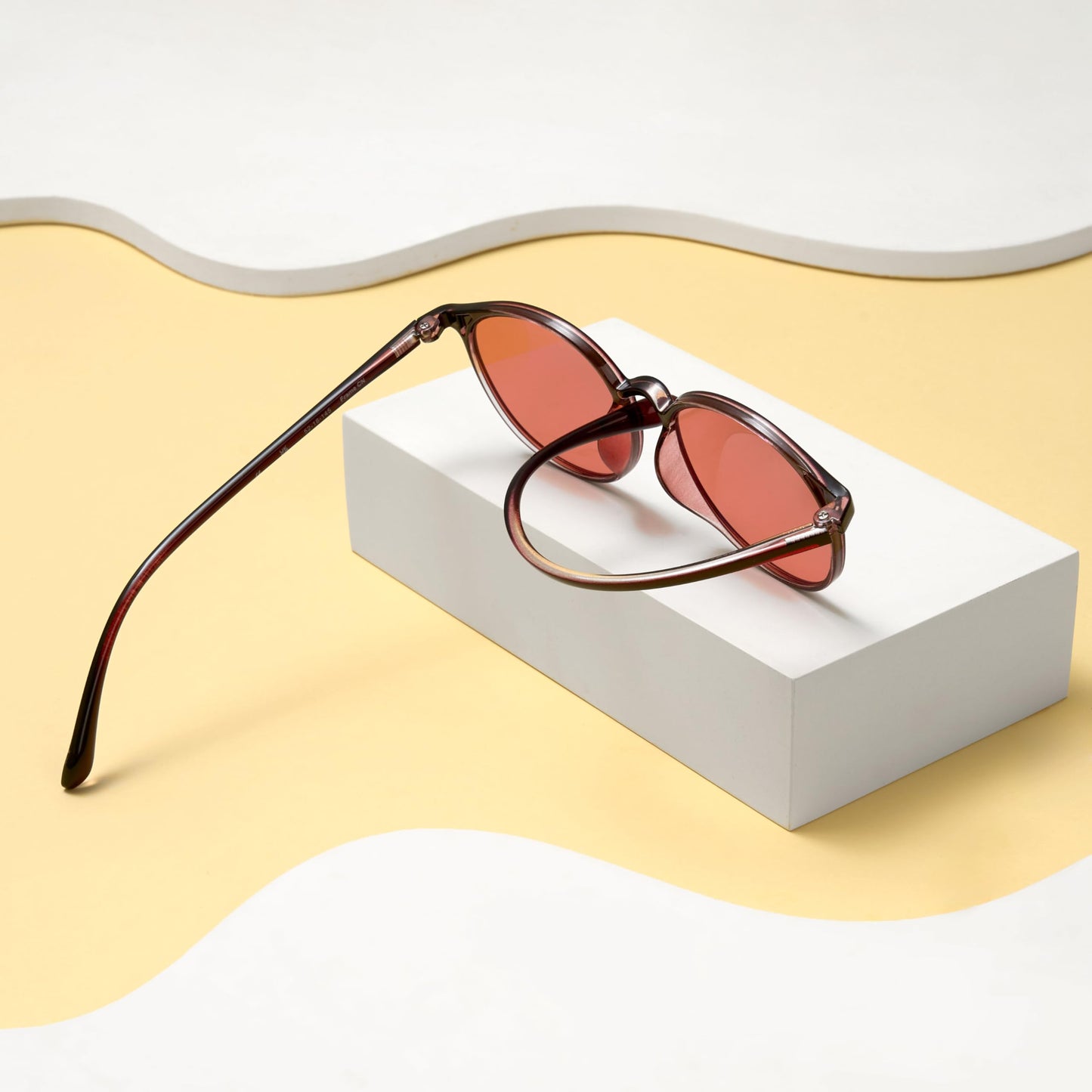 BRADDELL Indoor FL-41 Rose & Outdoor FL-60 Brown Tinted Migraine Light Sensitivity Glasses for Fluorescent LED Glare, Photophobia and Computer Usage