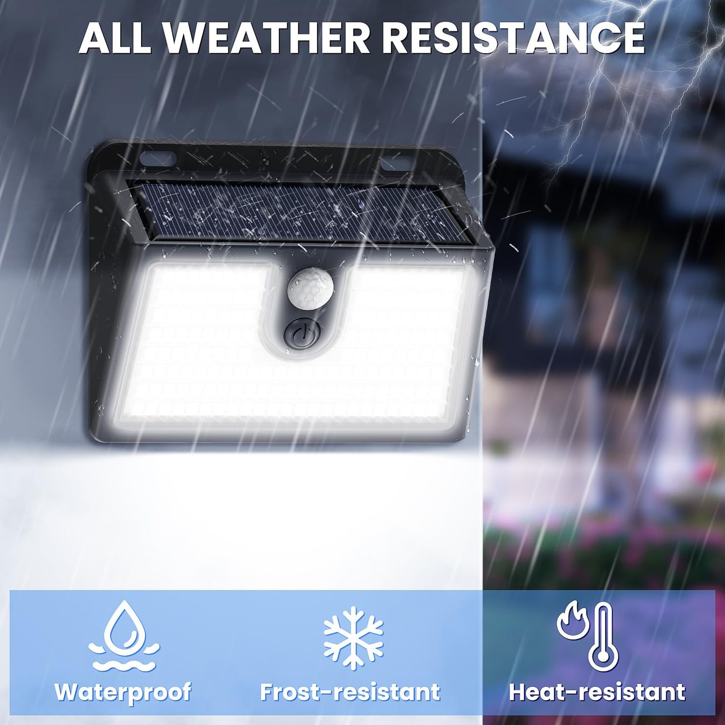 CLAONER Solar Motion Sensor Lights, 10 Pack, Super Bright, Waterproof, Cool White, Model SL360AB