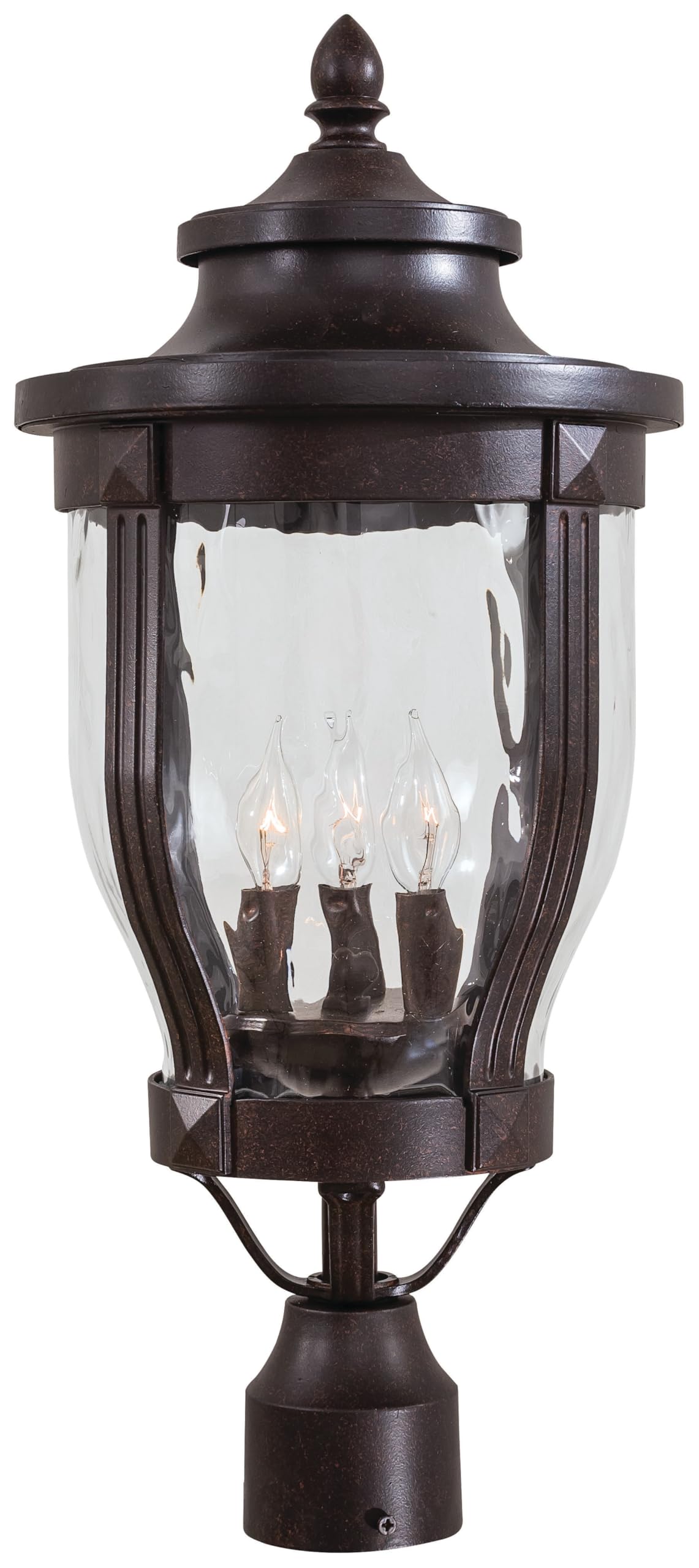 Minka Lavery Outdoor Post Light 8765-166, 23 Cast Aluminum Fixture, 180W, Corona Bronze
