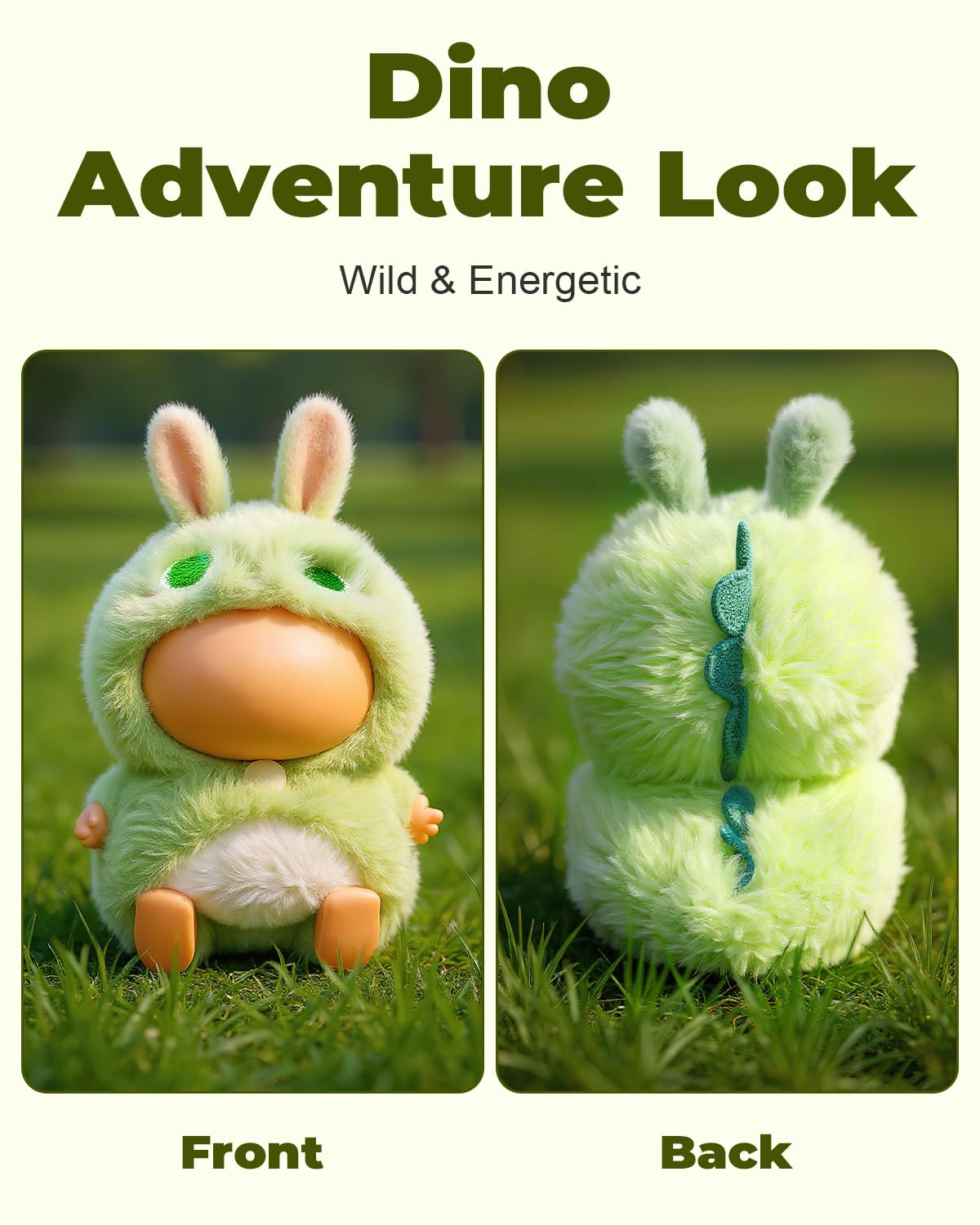 17cm Clothes Set, One-Piece Plush Dinosaur Outfit for 17cm Dolls, Adorable and Stylish Doll Clothes with Soft Texture, Cute Clothing for Dress Up, Chic Doll Accessories
