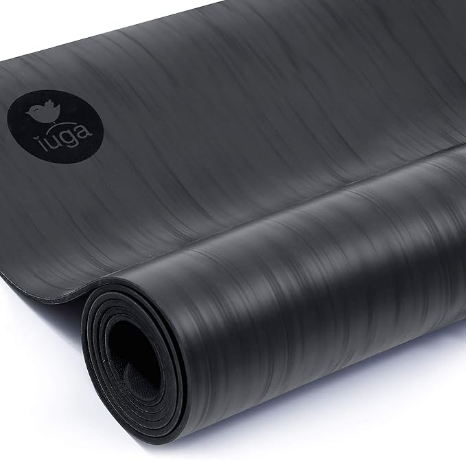 IUGA Pro Yoga Mat Non Slip Pilates Mat Anti-tear Eco Friendly Hot Yoga Mat with SGS Certified Material Free Carrying Strap...