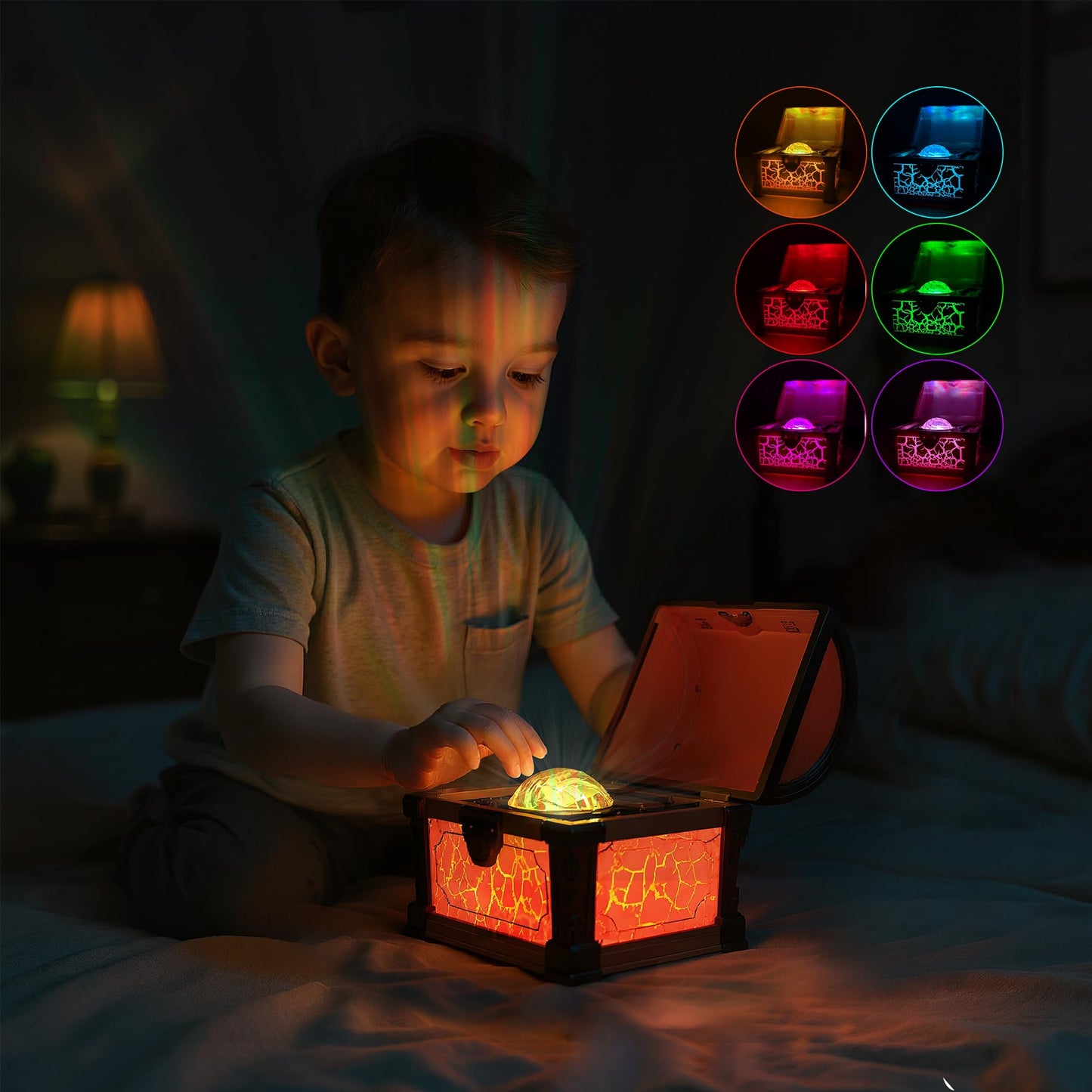 L LOHAS LED Treasure Projector Night Light, Galaxy & Northern Lights, Timer & Remote, Model USA-YKFW03209USB, Pink