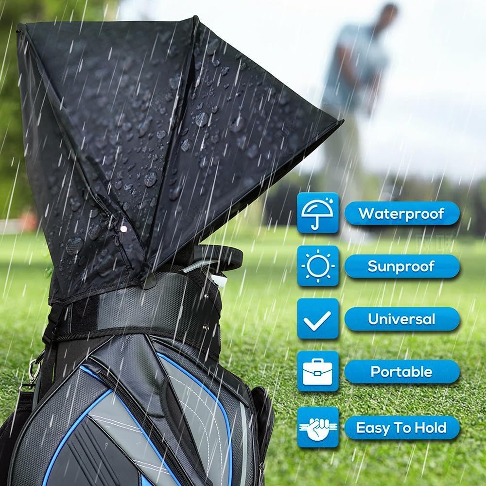 Golf Bag Rain Cover - Universal Golf Club Bag Accessories with Easy Access and Storage