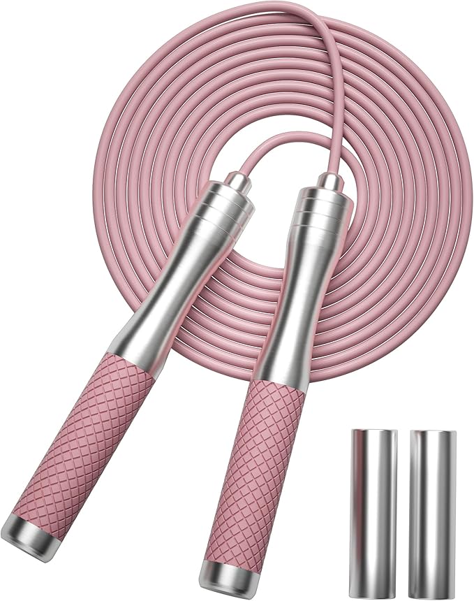 𝐒𝐩𝐞𝐞𝐝 𝐉𝐮𝐦𝐩 𝐑𝐨𝐩𝐞 𝐟𝐨𝐫 𝐅𝐢𝐭𝐧𝐞𝐬𝐬 - Skipping Rope for Women Men Exercise with Adjustable Length Jumping R...