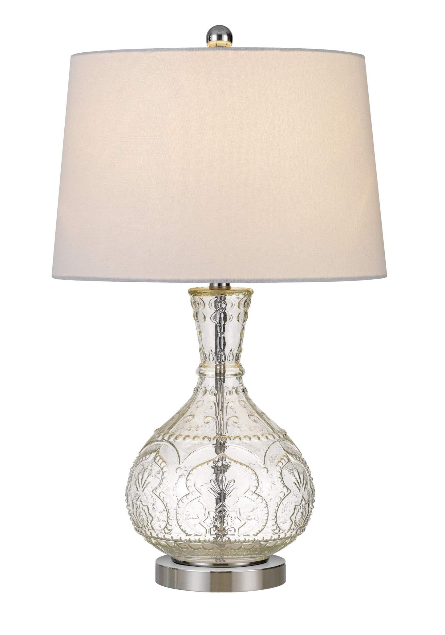 Homeroots Metal Table Lamp, 27 In. With White Rectangular Shade, Model 524703