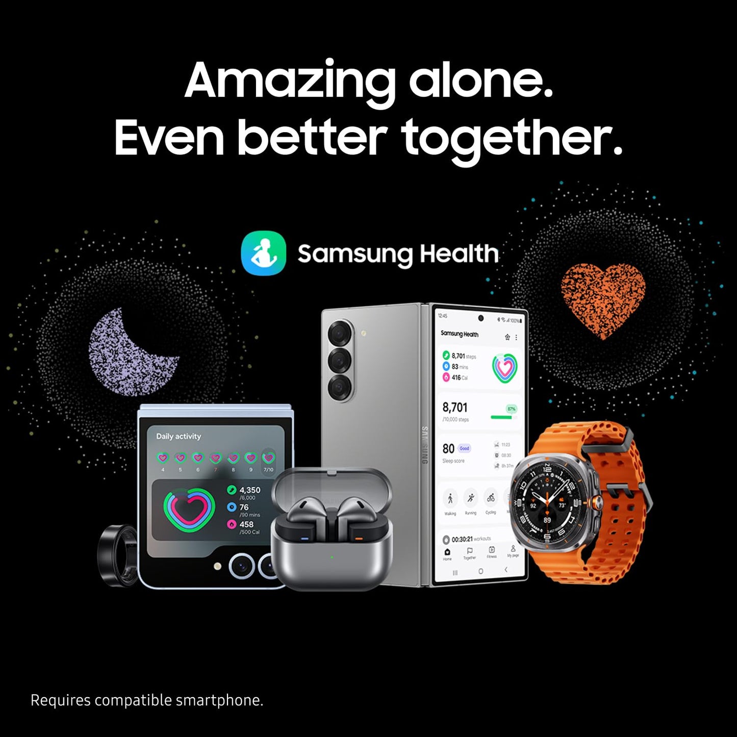 Samsung Galaxy Watch Ultra (2024) 47mm LTE AI Smartwatch w/Energy Score, Wellness Tips, Heart Rate Tracking, Sleep Monitor, Fitness Tracker, GPS, Titanium Gray [US Version, 1Yr Manufacturer Warranty]
