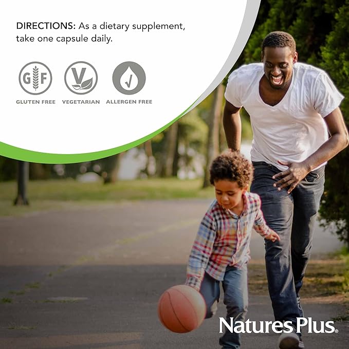 NaturesPlus Vitamins D3 (1000 IU) & K2 (100 mcg) - Vegetarian, Gluten Free - 90 Capsules, 90 Servings