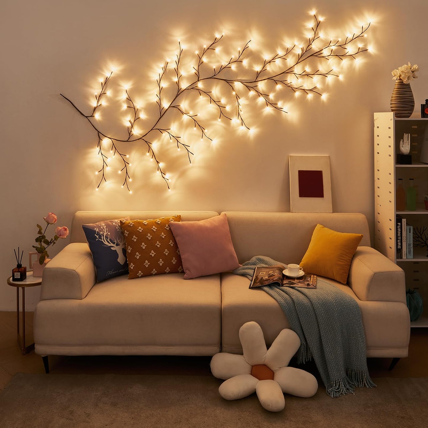 Bexdir Enchanted Willow Vine Lights 9.3Ft 160Led  Vines For Home Decor Lighted Tree For Walls In 8 Modes & Timer  Branches Lights For Halloween Christmas Holiday Decor Indoor With Timer