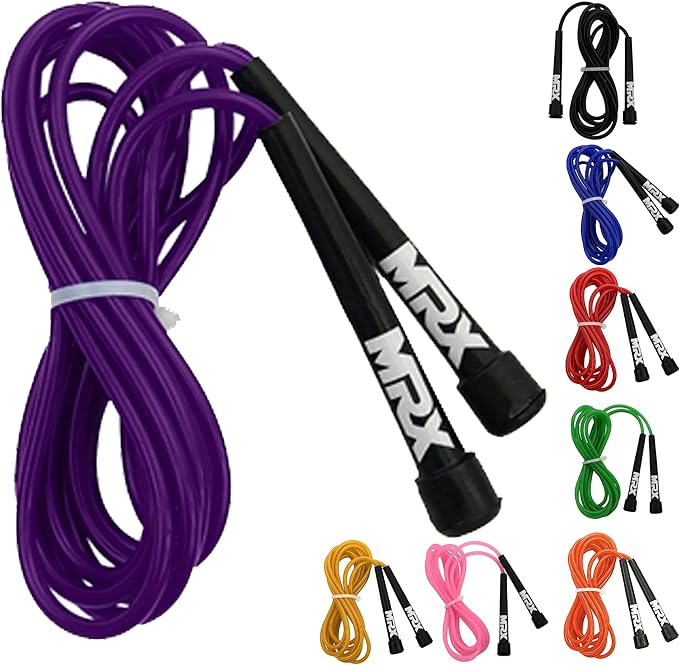 MRX 9" PVC Jump Rope for Cardio Fitness - Versatile Jump Rope for Both Kids and Adults - Great Jump Rope for Exercise