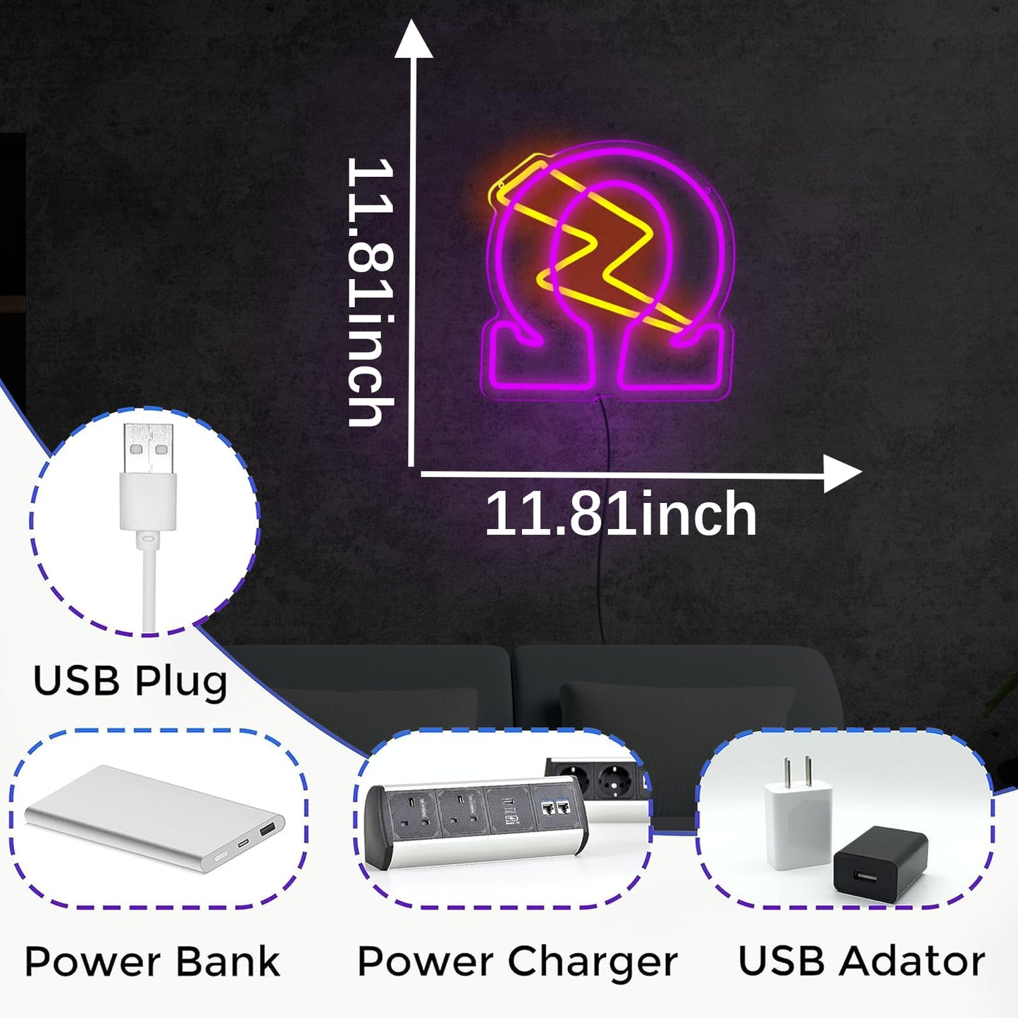 Tiabuy Psi Phi Fraternity Neon Signs For Wall Decor Omega Neon Lights With Dimmer Switch  Usb Power Led Neon Lights For Birthday Gfits  Party Decor  Usb Power Sorority Gifts