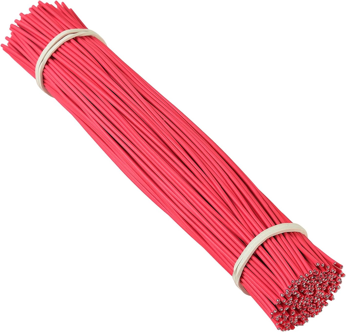 200 Pcs 6 inch Garden Twist Tie, Round Plastic Twist Ties for Plants, Vines and Wrapping Cords or Christmas Tree Gardening Plants Growth and Care, Office Home Cable Organization (Red)