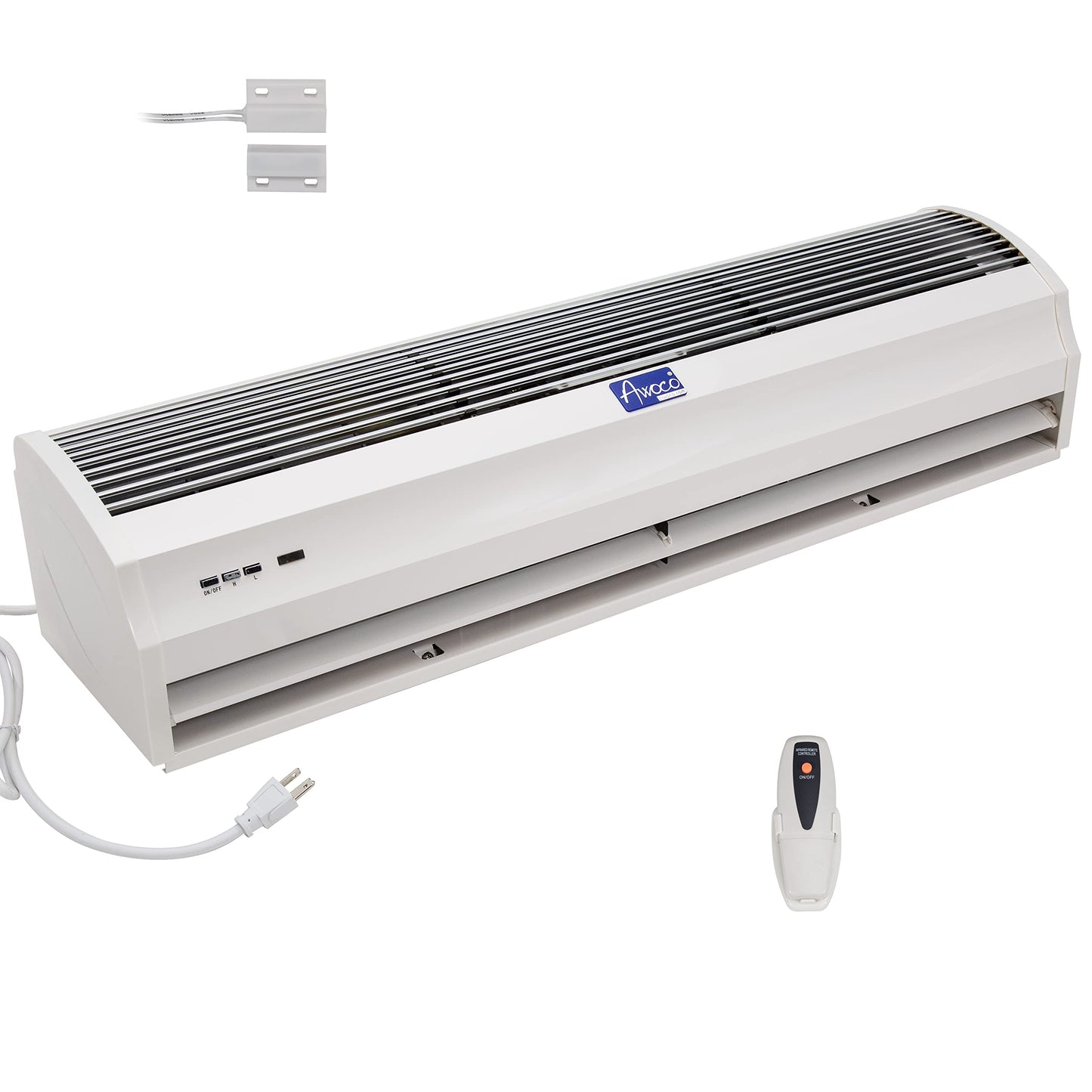 Awoco 36 Fm-1209T 1100 Cfm Slim Indoor Air Curtain, Ce Certified, 120V Unheated With Remote Control And Magnetic Switch, Powerfu