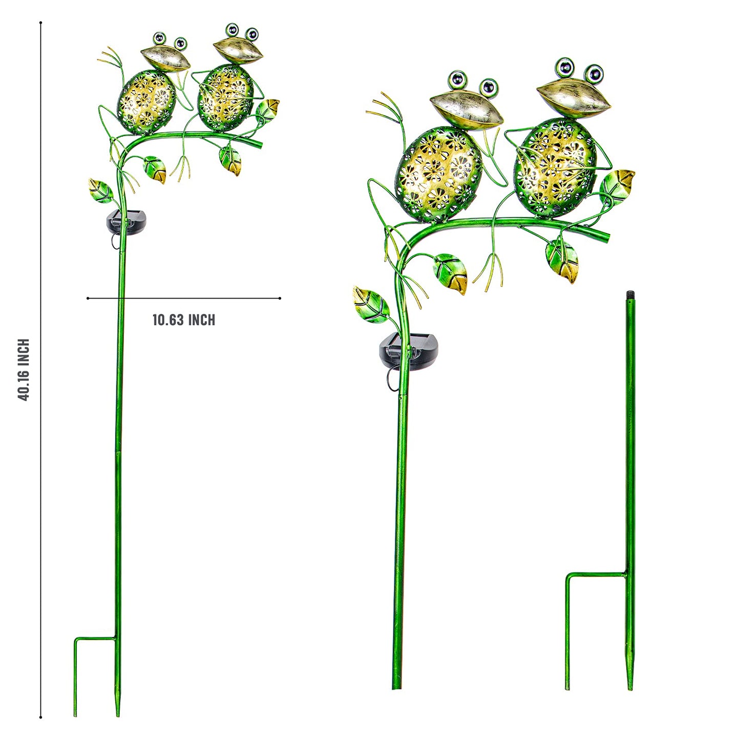 Bshine Outdoor Solar Garden Decorative Frog Lights  Waterproof Led Metal Stake Yard Art For Backyard  Path  Lawn Ornaments For Mom Gifts  MotherS Day Gifts