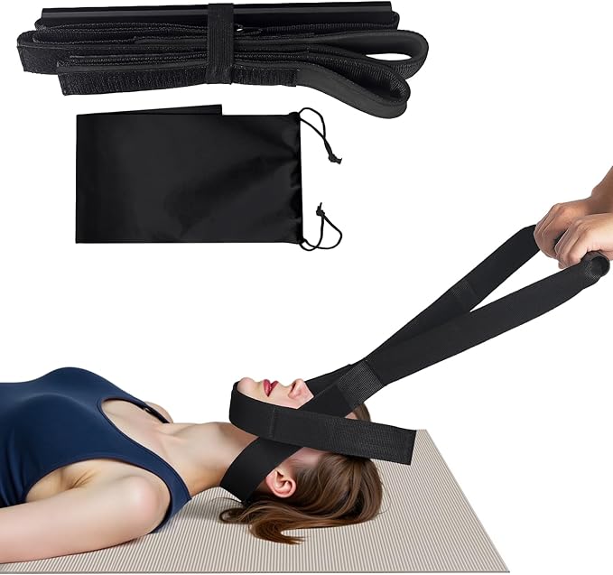 Y Neck Strap Stretcher, Cervical Traction Device for Neck Pain Relief, Spine Chiropractic Decompression Traction Tool with...