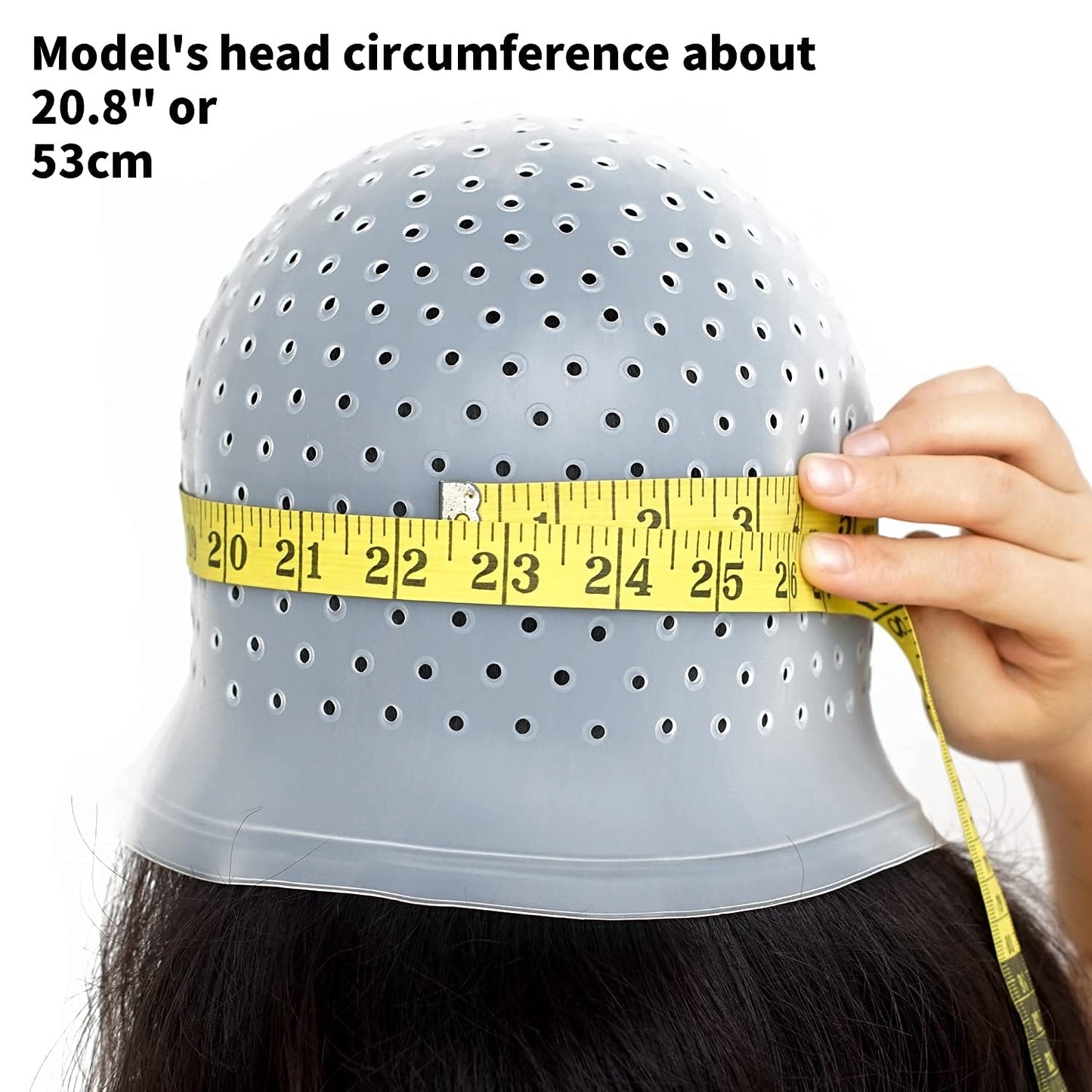 Holes Open Silicone Highlight Hair Cap Punched Hair Highlighting Cap Reusable Frosting Cap Highlights Caps for Hair Dyeing DIY H