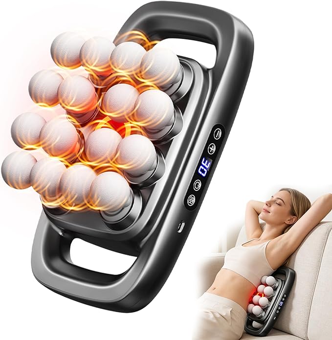 Jaxiuk Verniqo Massager, Husband 2.0 : Knot-Buster, 16 Head Massage Gun Set, 30 Intensity Levels & 3 Smart Modes, 50kg Dee...