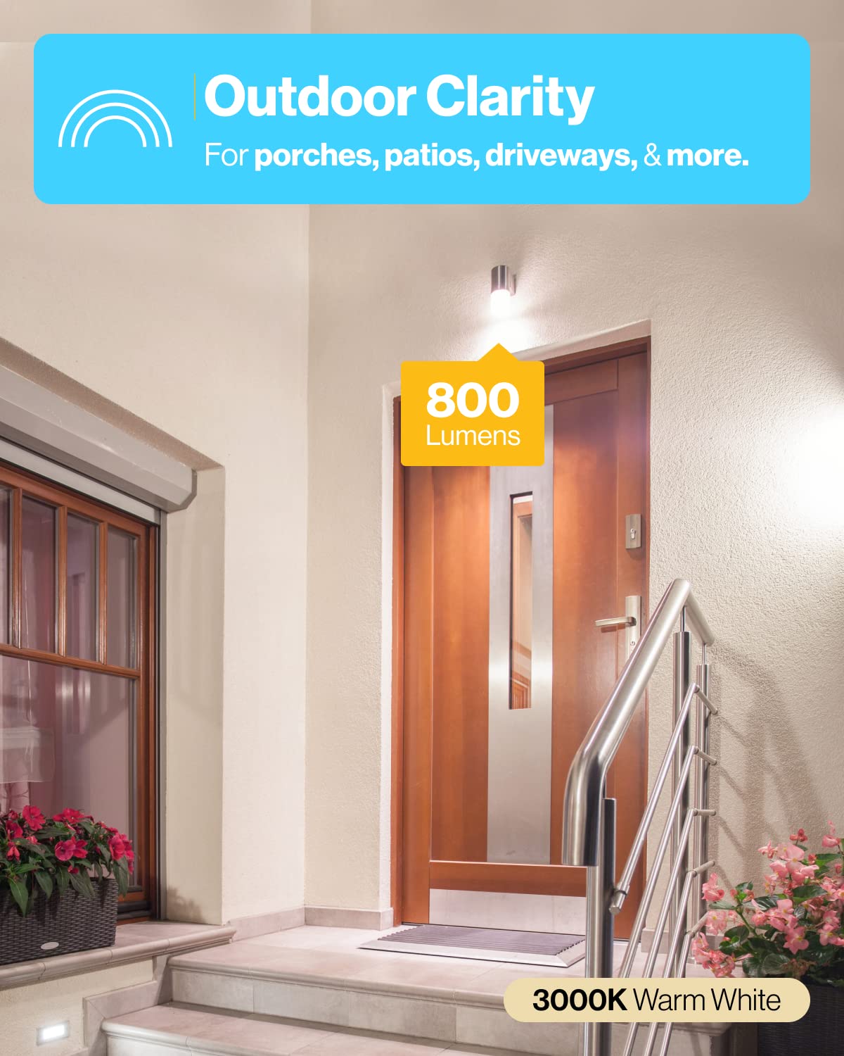 Sunco 18 Pack Dusk To Dawn Led Outdoor Light Bulb A19  Photocell Automatic For Exterior Lighting  800 Lm  9W (60W Eqv.)  3000K Warm White  Auto On/Off Sensor  Ip65 Rated Ul