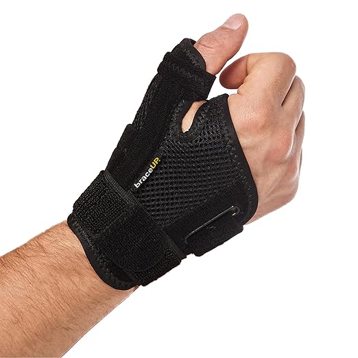 BraceUP Thumb Spica Splint Brace Right Left Hand Women and Men, CMC with Thumb Support, for Arthritis, Tendonitis, Carpal ...
